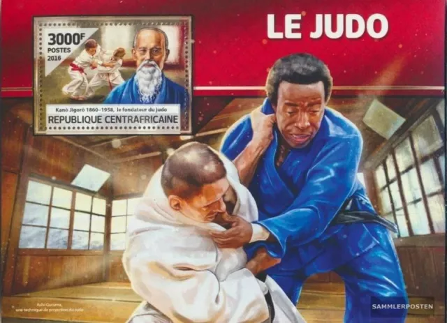 Zentralafrikanische Republik Block 1494 (kompl. Ausgabe) postfrisch 2016 Judo