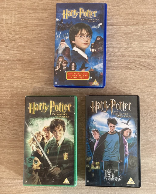 HARRY POTTER VHS Bundle X 3 Philosophers Stone, Chamber Of Secrets