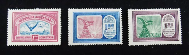 nystamps Argentina Stamp # C16-C18 Mint OG NH $68        M22y016