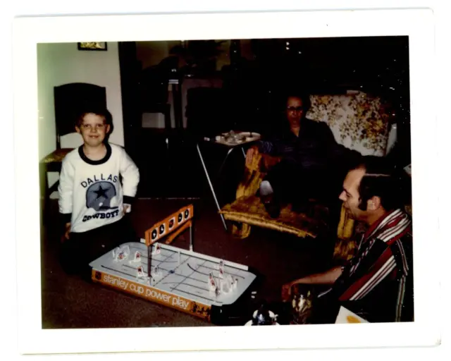 1970's COLECO STANLEY CUP POWER PLAY GAME, BOY, DAD, DALLAS COWBOYS PHOTO F2 2