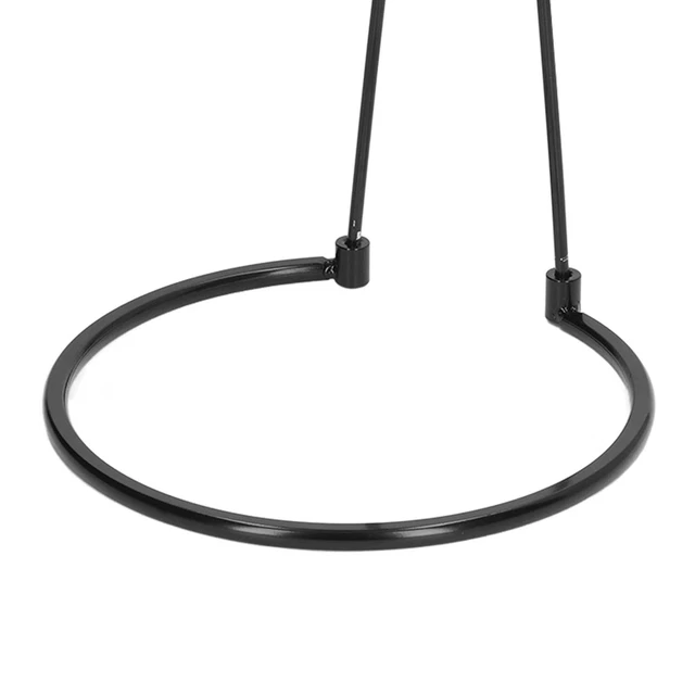 (Le Noir) Reel Stand Fishing Tackle Holder Base Ronde En Acier