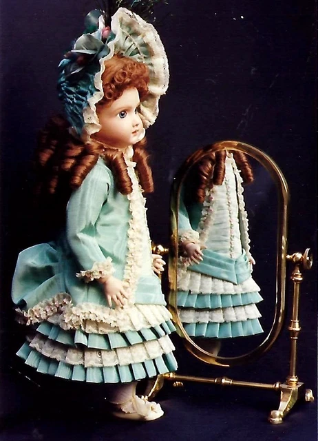 Belle reproduction ancienne de poupée BRU Jne de l'artisan d