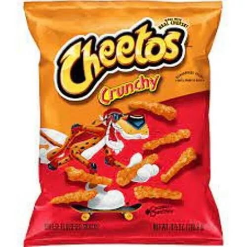 911257 1 x 226g PACKET CHEETOS CRUNCHY CHEESE FLAVORED SNACKS CHIPS