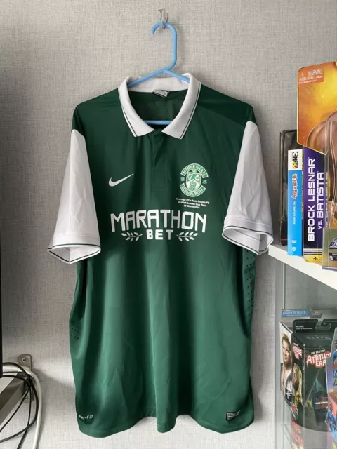 Hibernian Football Shirt 2015 Soccer Jersey 2016 Scottish League Cup Final