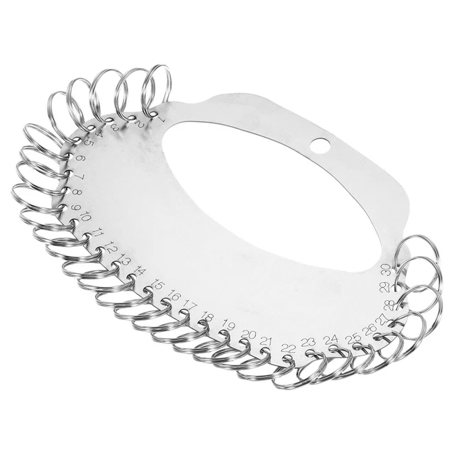 30 Anillos Inoxidable Acero Llavero Organizador, 2uds Portátil Llavero Gestión
