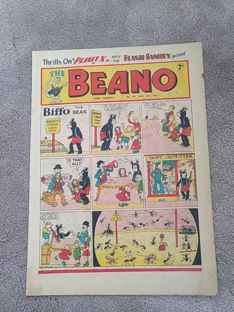Beano Comic - #475  (25th August 1951)