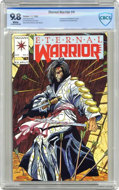 Eternal Warrior #4 CBCS 9.8 1992 17-0C751AE-006 1st app. Bloodshot (cameo)