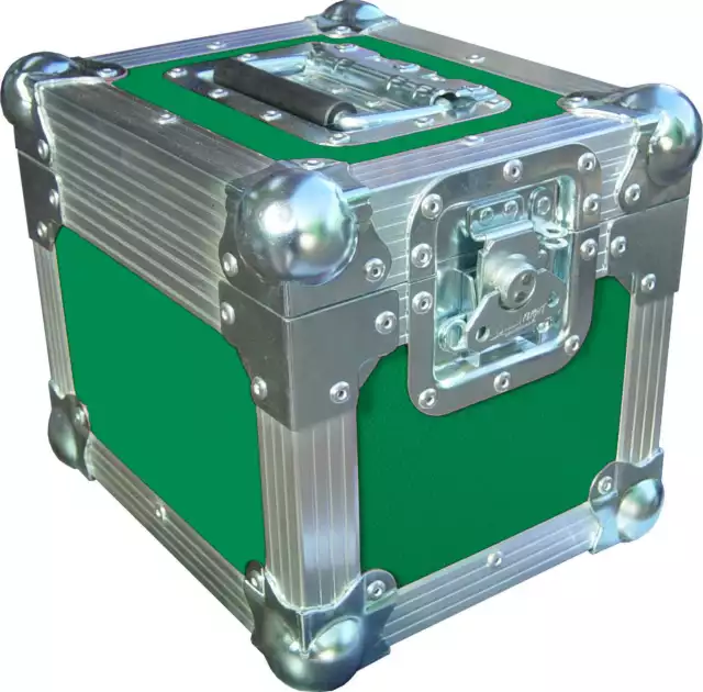 7" Single 100 Swan Flight Case Vinyl Record Box (Green Rigid PVC)