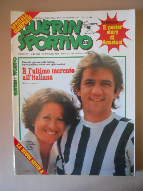 Rivista GUERIN SPORTIVO n. 7 del 11-17 Febbraio 1976 - Film Campionato a colori