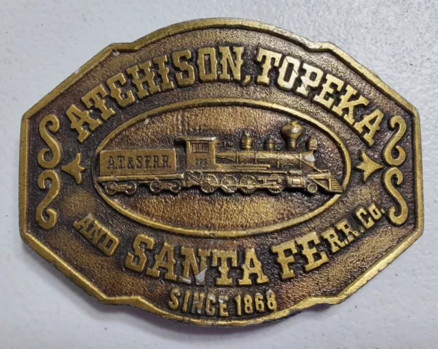 Atchison, Topeka and Santa Fe RR. &CO. Since 1868-Belt Buckle 8622