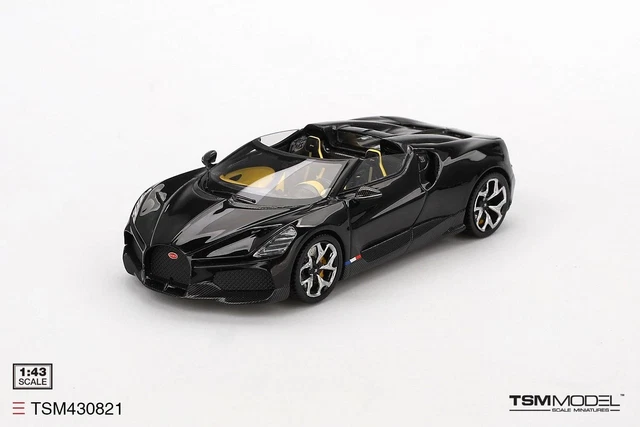 Bburago 1:18 TOP - Bugatti Mistral - Jaune - Voitures 1:18