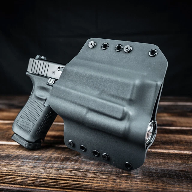 OWB Kydex Light Bearing Holster for guns with RMR-Optic & TLR-1/TLR-1HL - Black