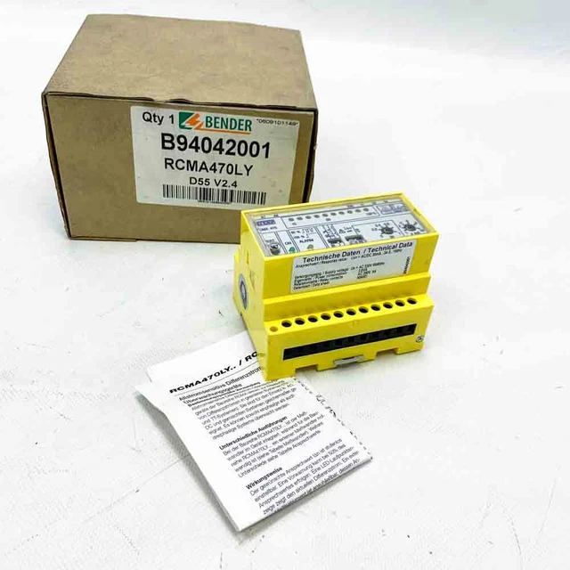 Bender B94042001 Monitor corrente residua 50/60Hz, 230V, 3,5 VA, AC 250V 5A