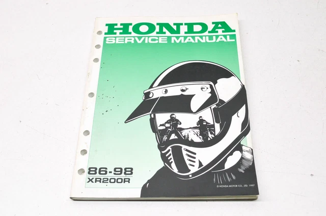 OEM Honda 61KT010 Service Manual 98 XR200R