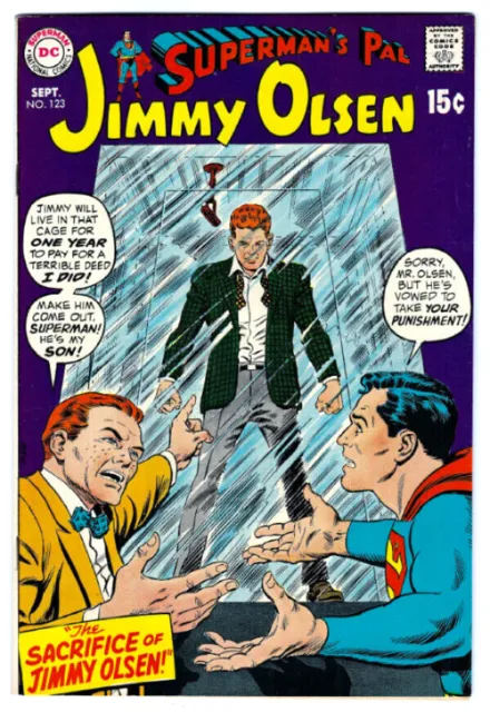Superman's Pal JIMMY OLSEN #123 in VF/NM condition a 1969 Silver Age DC comic