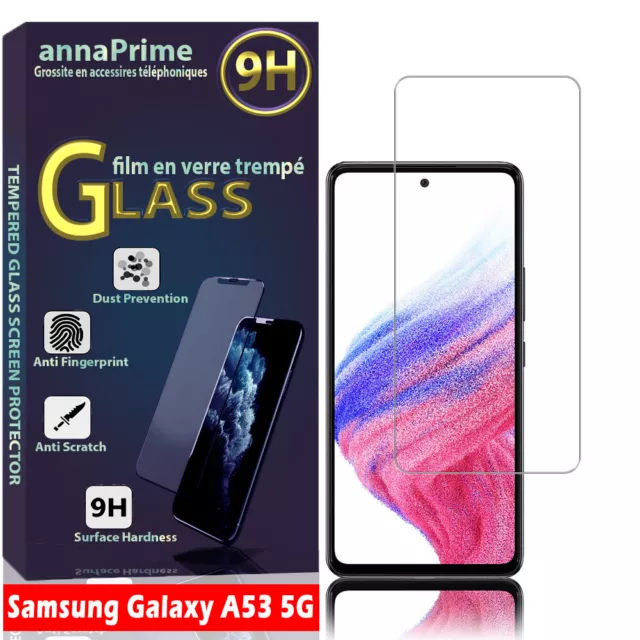 2x Savvies Xtreme Glass 2.5D Full Cover Protection d'écran en verre trempé  pour Samsung Galaxy A33 5G (noir)