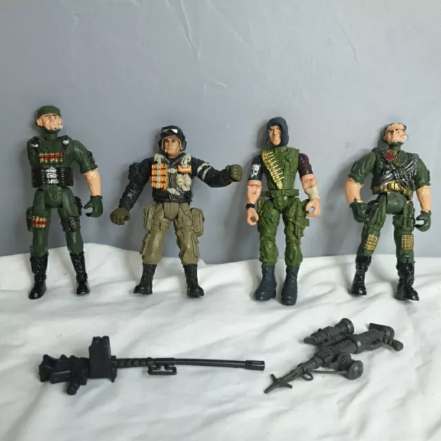 4 X Chaps Mei Soldier Force Grenade Specialist Plus corps Action Figures 2 Guns