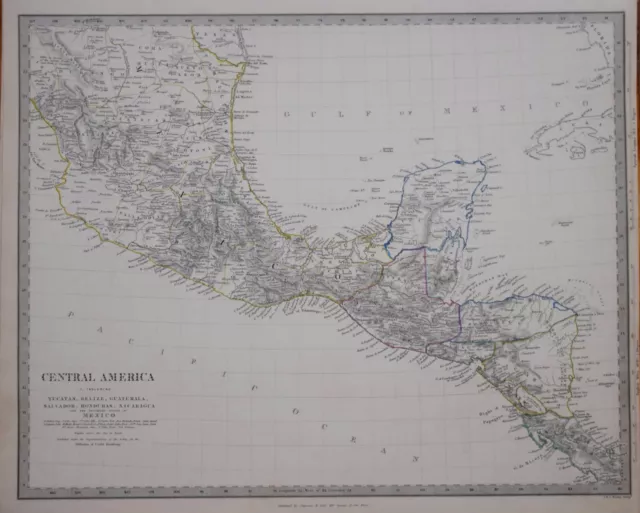 Central America For The Sduk 1842.