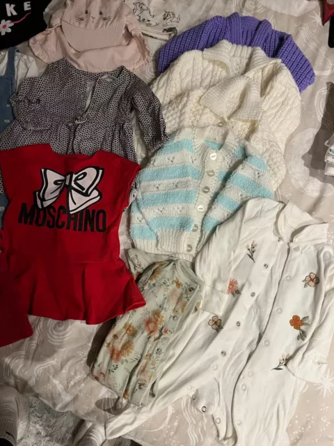 Babykleidung Konvolut 0-3 Monate Mädchen Kleidung Moschino Kleid, Nike, TU, Next usw 2