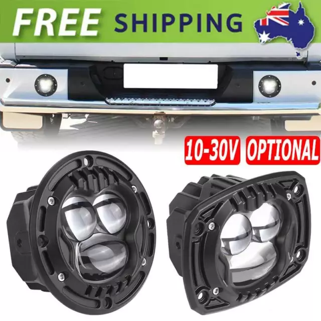 4" inch Flush Mount LED Work Light Bar 12V 24V Backup Reverse Front Rear Bumper