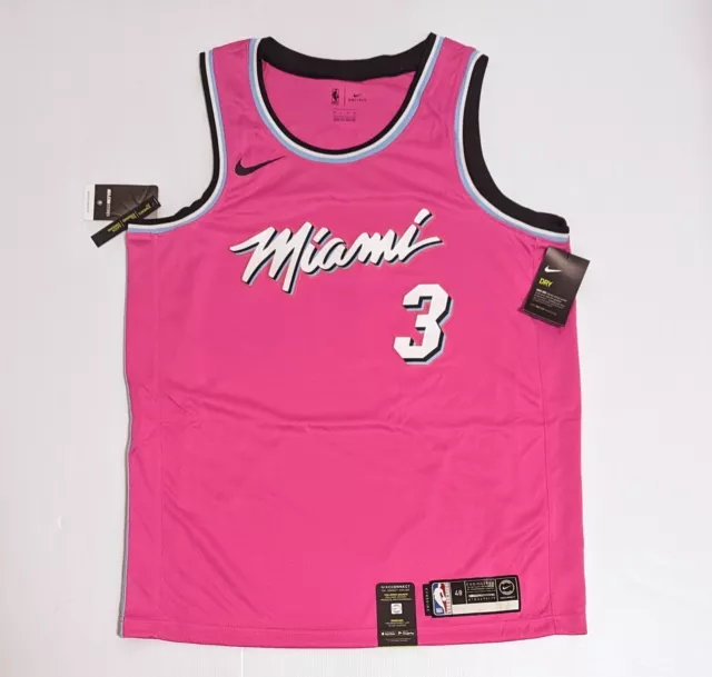 Dwyane Wade Authentic Miami Heat Nike City Edition Vice City Jersey Size 48