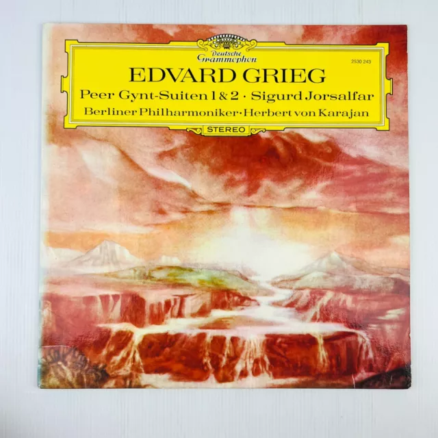 Grieg: Peer Gynt Suite No. 1, Sigurd Jorsalfar Vinyl Record LP