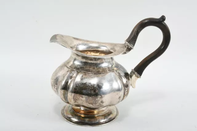 M30Z17- 13 Lot Silber Henkelkanne, gepunzt/ geprüft, 19.Jh M30Z17- 13 Lot Silber Henkelkanne, gepunzt/ geprüft, 19.Jh