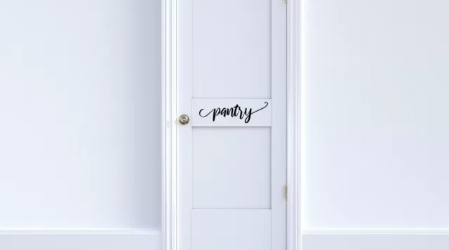 Pantry Vinyl Decal for Pantry Door, Rooms, Kitchen, Wall Decor, Home Organizatio