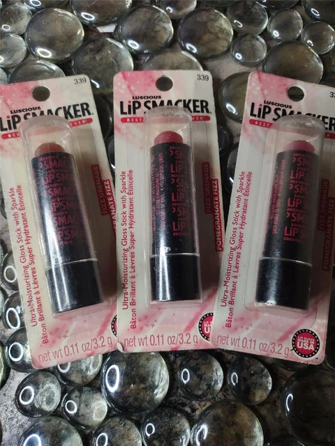 LOT OF 3 LIP SMACKER BALM Luscious Ultra-Moisturizing # 339 POMEGRANATE FIZZ