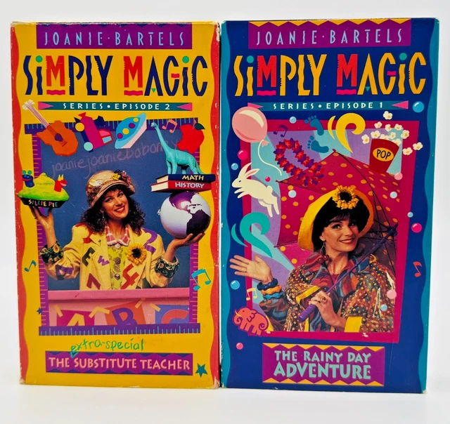 JOANIE BARTELS SIMPLY Magic Episode 1 & 2 VHS Lot The Rainy Day