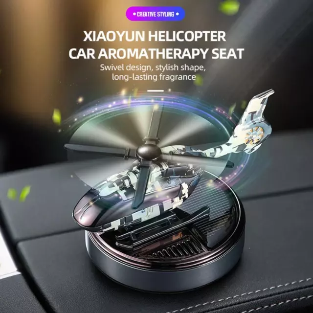 Car Dashboard Aircraft Decoration Solar Air Freshener Aromatherapy Helicopter G4