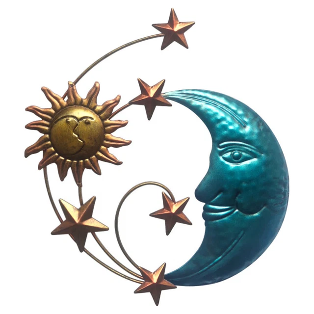 Metal Wall Decoration Wrought Iron Moon Wall Hanging Moon Gifts Decorate