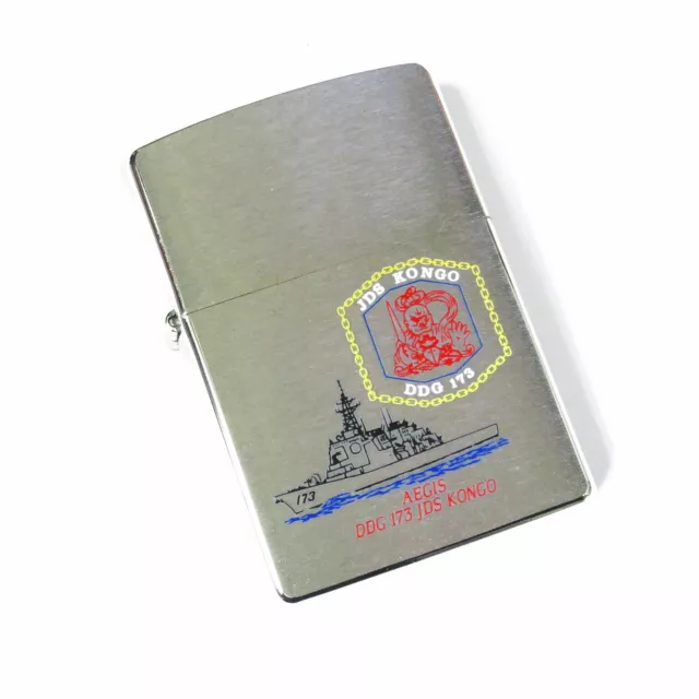 Vintage Zippo JMSDF AEGIS DDG 173 JDS KONGO Chrome Satena Japan Limited Rare VTG