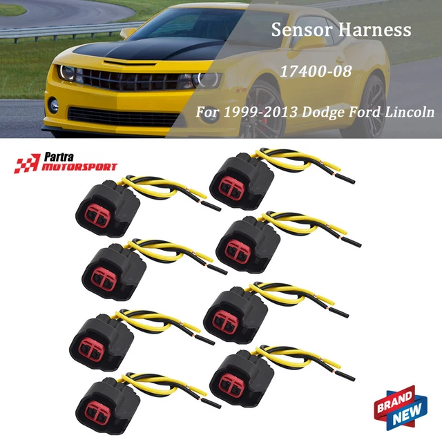 Fuel Injector Connector Pigtail Harness For Dodge LS2 LS3 EV6 EV14 USCAR 8Pcs