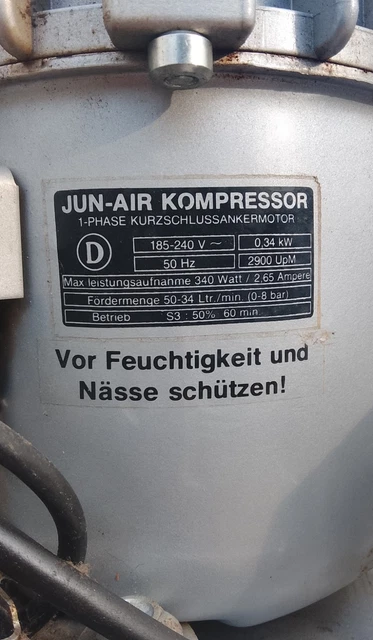 Jun Air 4-4 Airbrush Kompressor Leiselaufkompressor 16bar 4Liter Behälter