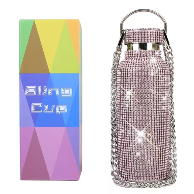 NEW Studded Tumbler Bling Cup Insulated Water Bottle Diamond Glitter Stainless