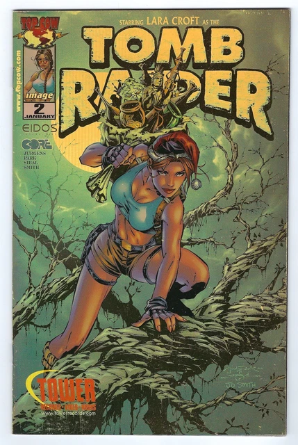Tomb Raider #2 Tower Records HoloFoil Cover Variant 1st Series 1999 NM