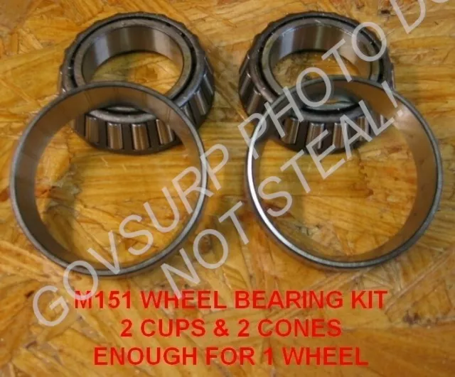 Wheel Bearing Set M151 M151A1 M151A2 Mutt Family Nos 5702247 2530-00-887-1341