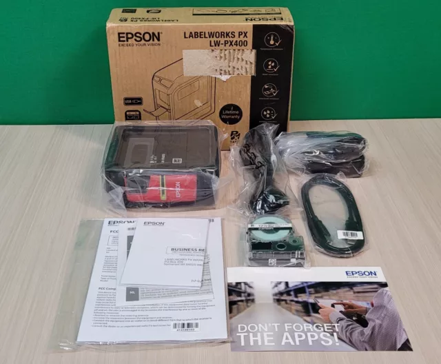 EPSON LABELWORKS PX LW-PX400 Portable Label Printer USB Bluetooth NEW in Box