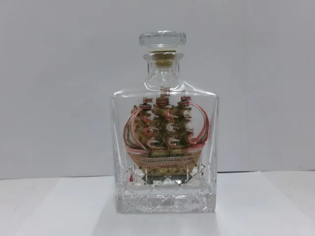 Antique Vintage Ship in a Bottle. NIKKA Ltd. Liquor Bottle Japan