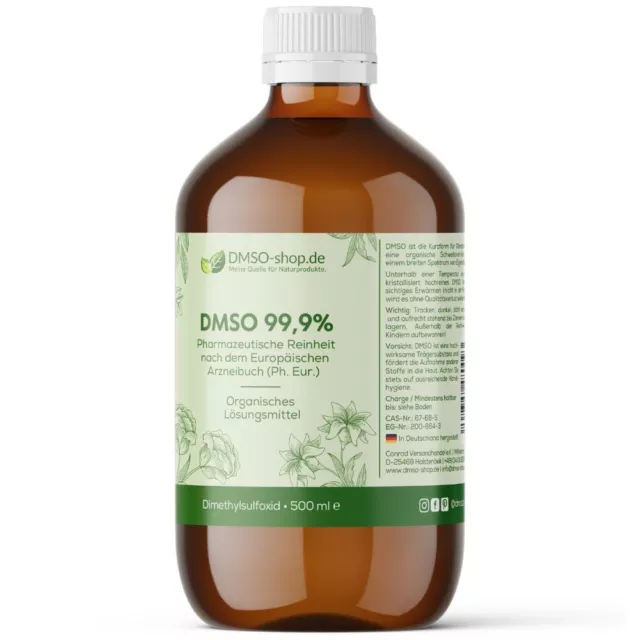 DMSO 99,9 % 500 ml pharmazeutische Reinheit nach Ph. Eur. - Dimethylsulfoxid