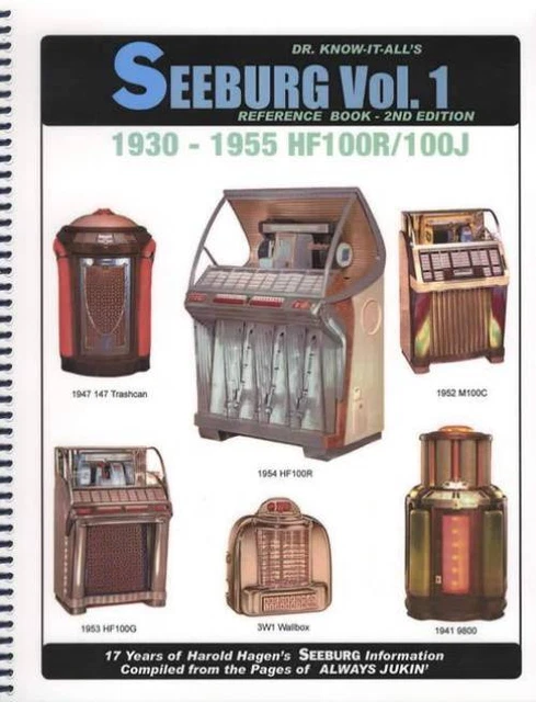 Dr Know It All's Seeburg Jukeboxes Vol 1 book record machine repair 1930-1955