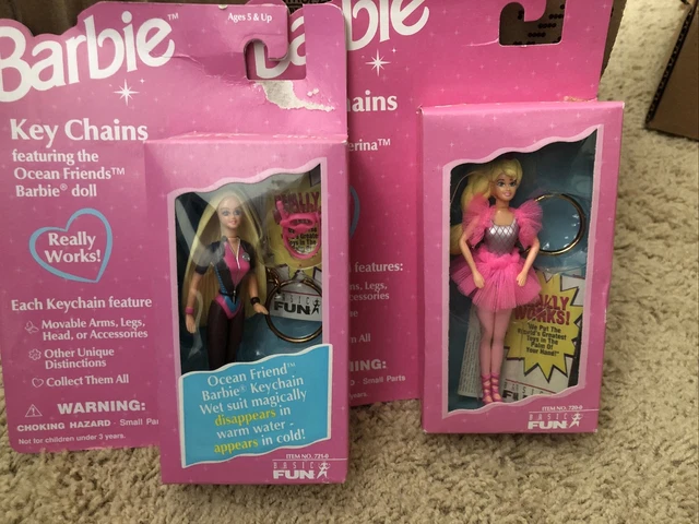 **NIB** Set of 2 Barbie Keychains Ocean Friends And Twirling Ballerina. **NIB** Set of 2 Barbie Keychains Ocean Friends And Twirling Ballerina.
