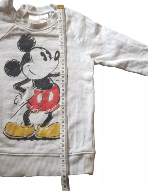 Disney unisex Mickey Maus SweatShirt Oberteil TShirt Langarm H&M Baumwolle Gr 80 3