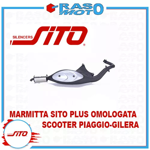 0572 Marmitta Sito Plus Gilera Stalker / Runner 50 Omologata Nuova