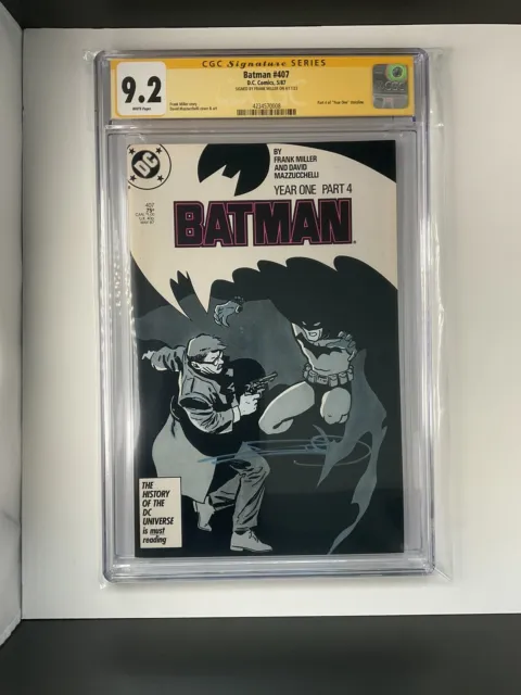 Batman #407 CGC 9.2 Frank Miller Signature Series Year One Part 4