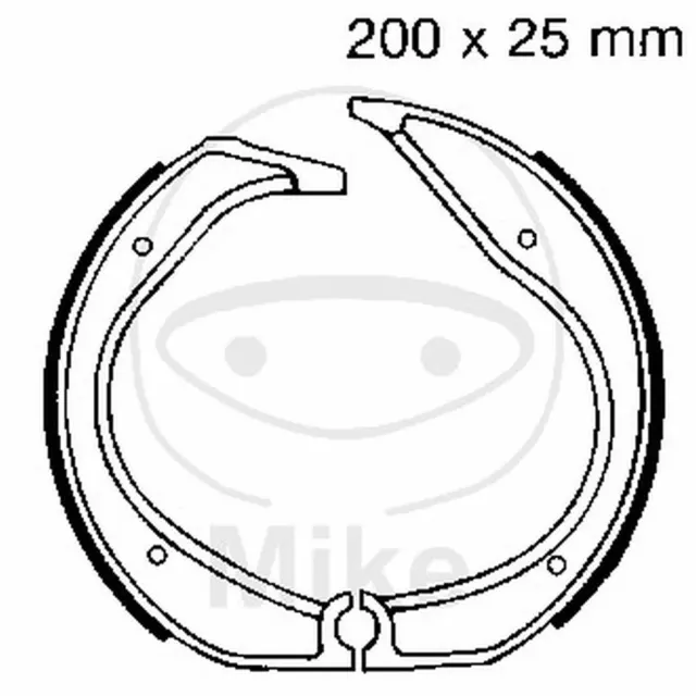 Paire Mâchoires de Frein EBC 861 737.20.14 BMW 1000 R 100 Rs 1986-1989