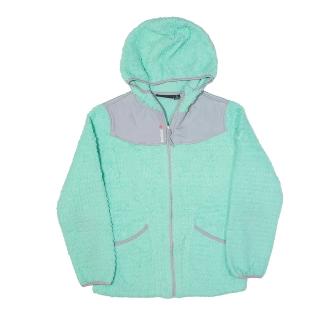 REEBOK Fleece Jacket Green Girls XL