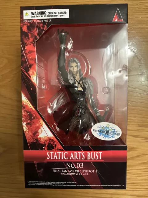 Final Fantasy VII 7 Static Arts Bust No.03 Sephiroth Figure New & Sealed