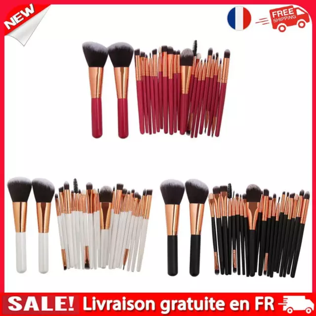 22pcs Makeup Brushes Kit Pro Eyeshadow Liner Lip Concealer Cosmetics Tool